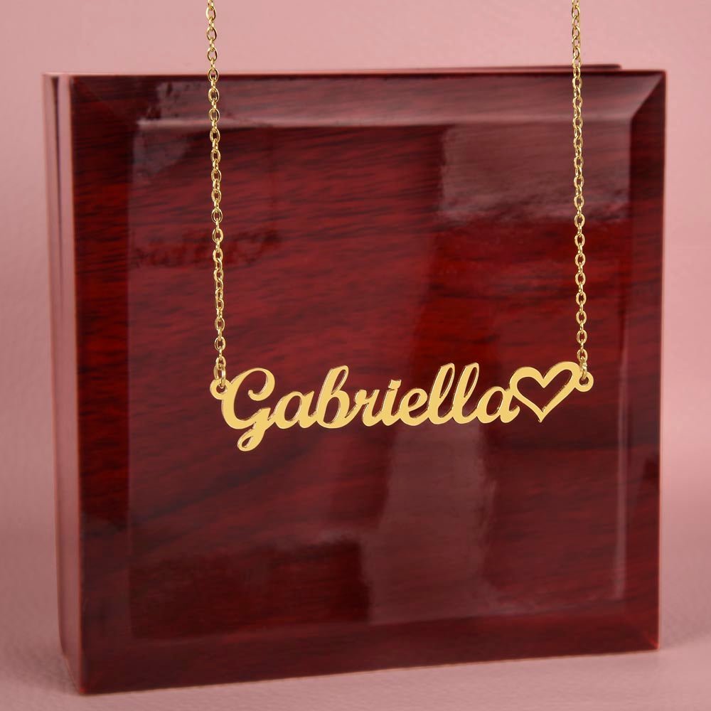 Heart Name Necklace | Personalised Gift for Her - BH Comfy Cozy