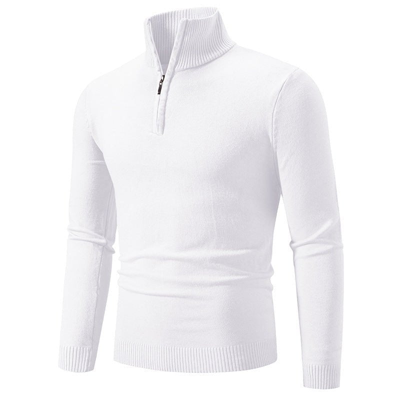 2023 Men's Plus Size Fleece Zip Mock Neck Sweater - BH Comfy Cozy