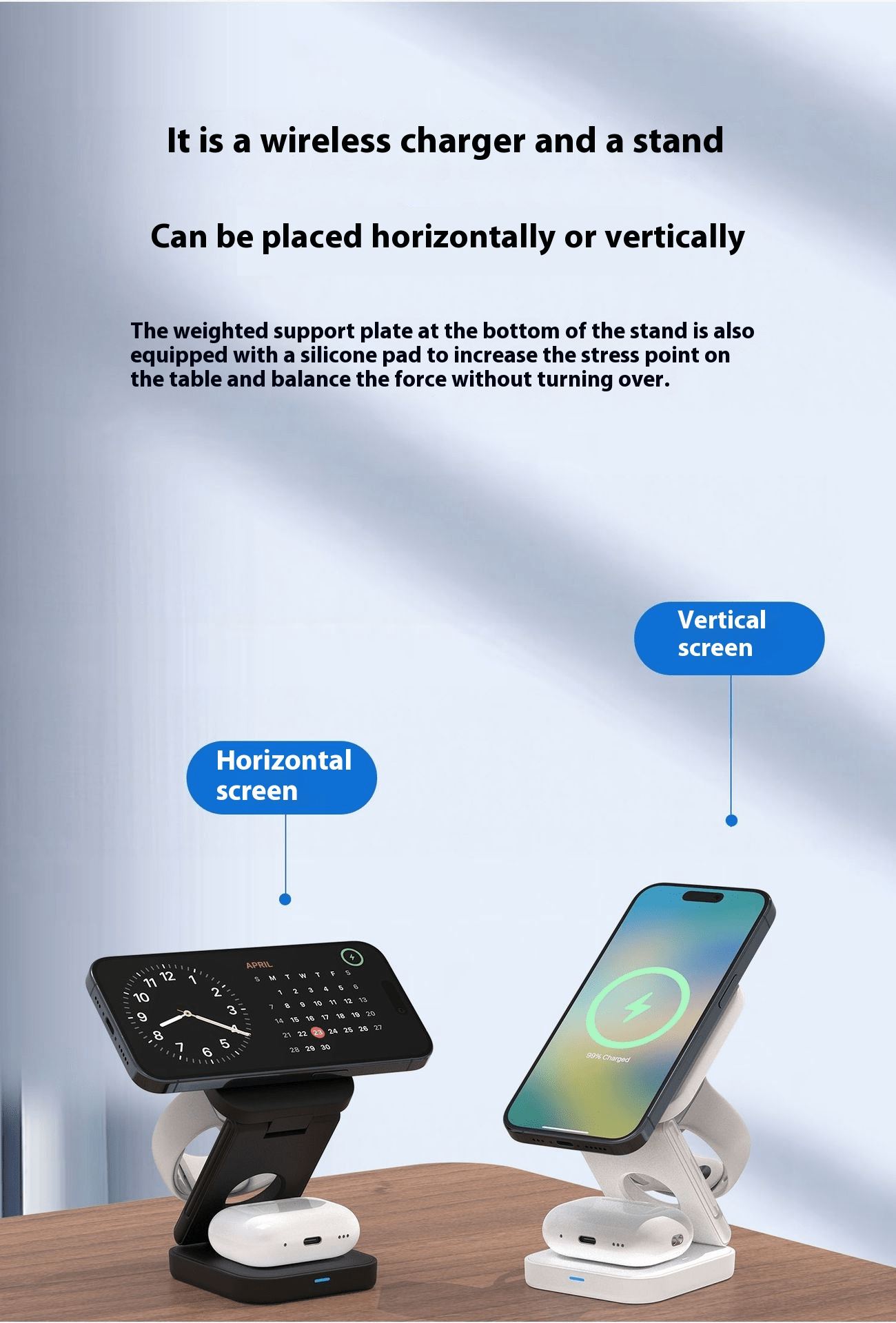 3 IN 1 FOLDABLE WIRELESS CHARGER - BH Comfy Cozy