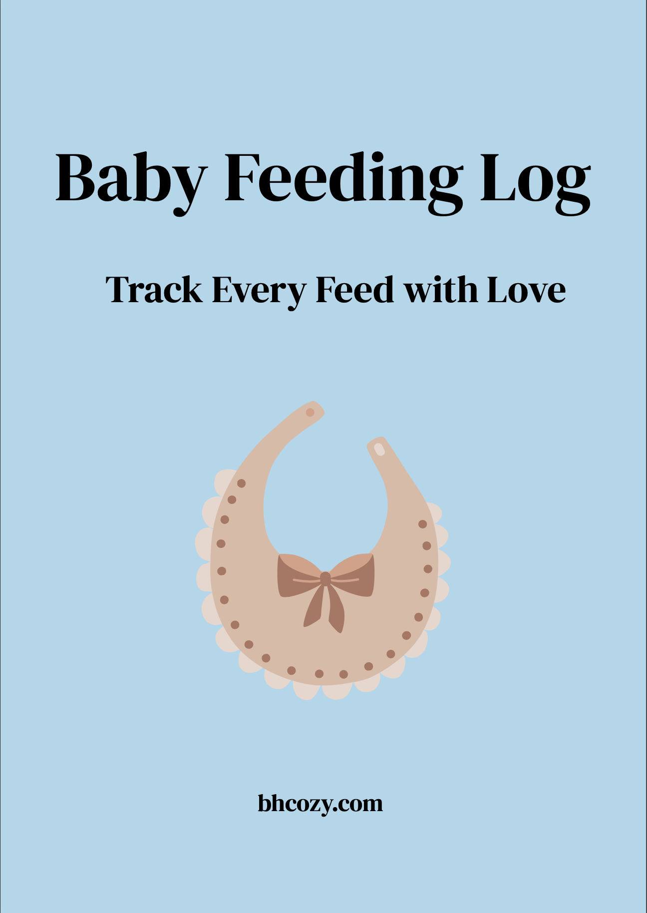 Baby Feeding Log - Boy Edition