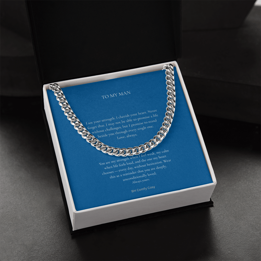 Cuban Link Chain Necklace | Luxury Gift for Him & Her