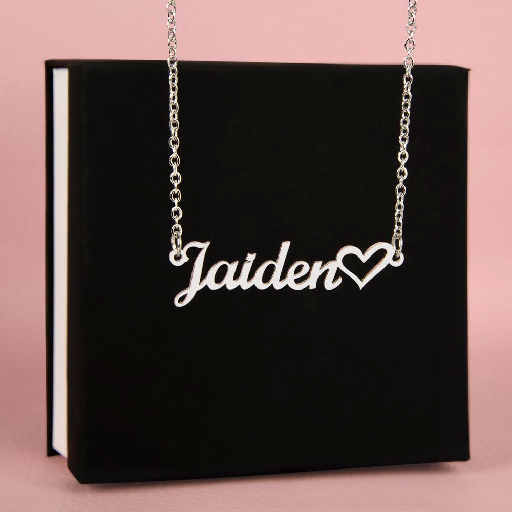 Heart Name Necklace | Personalised Gift for Her