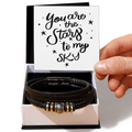 Personalised Engraved Leather Bracelet | Couples Gift