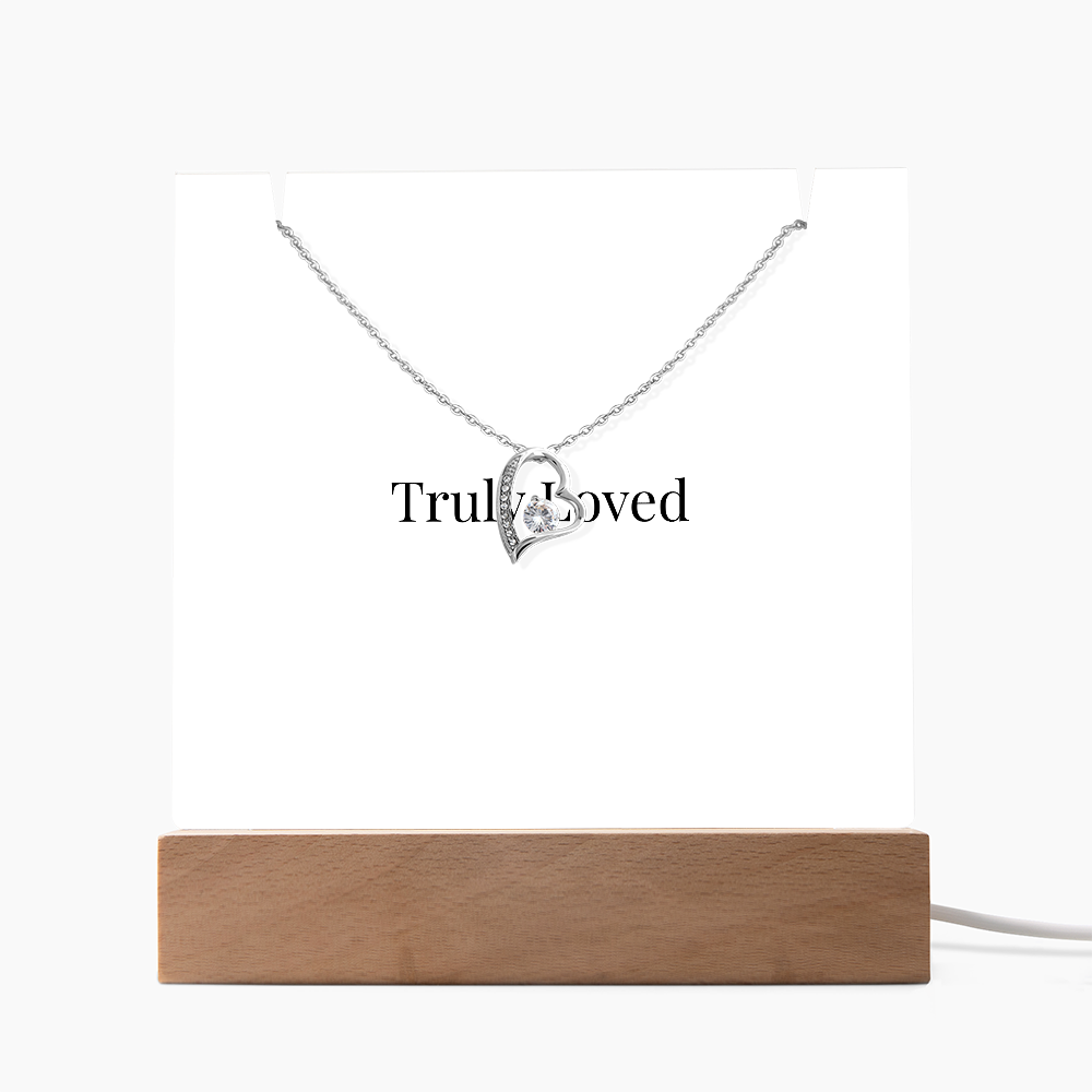 Keepsake Acrylic & Forever Love Necklace | Luxury Gift for Her