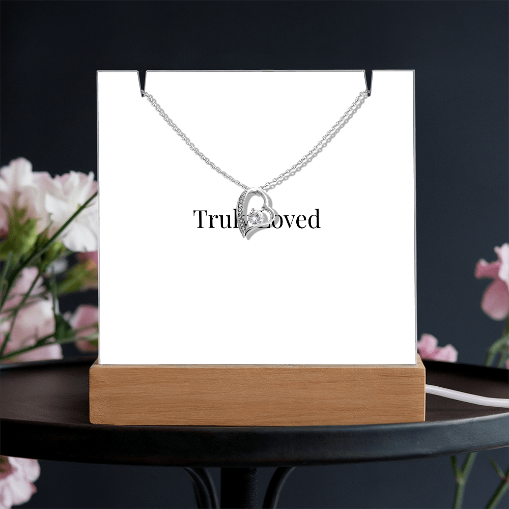 Keepsake Acrylic & Forever Love Necklace | Luxury Gift for Her