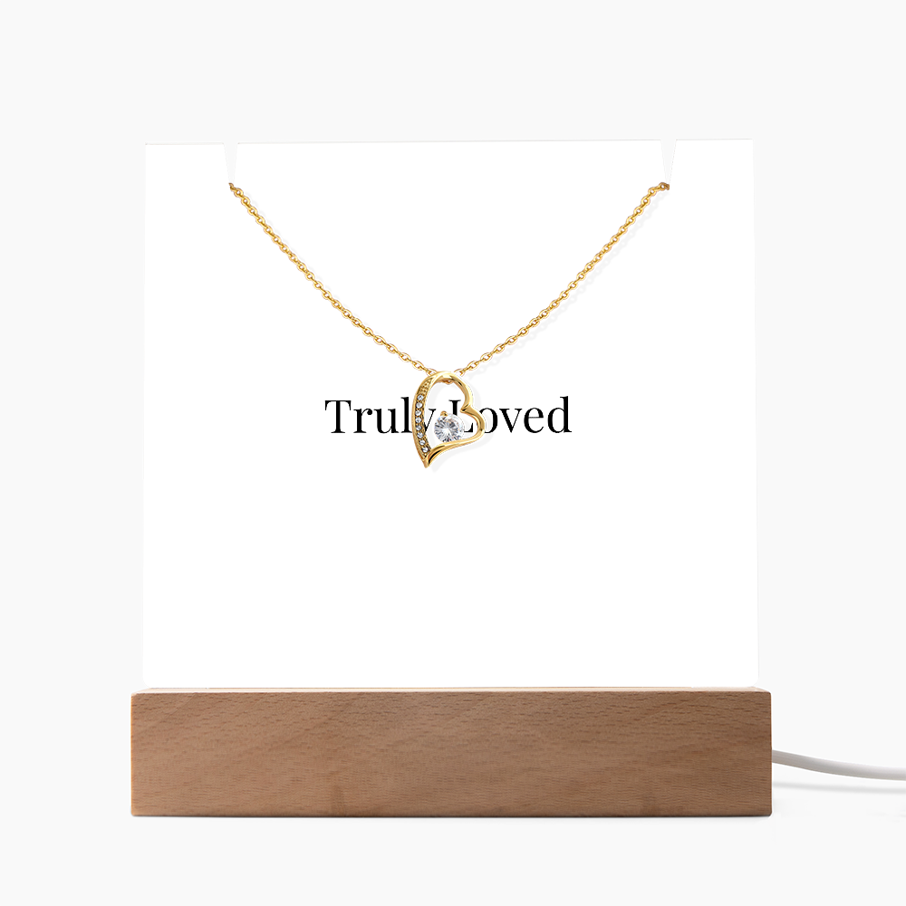 Keepsake Acrylic & Forever Love Necklace | Luxury Gift for Her