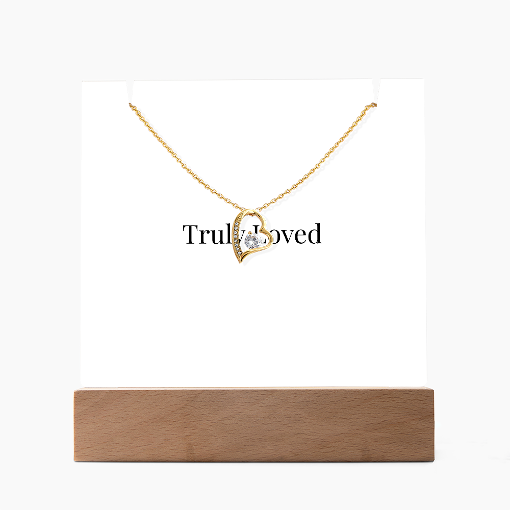 Keepsake Acrylic & Forever Love Necklace | Luxury Gift for Her