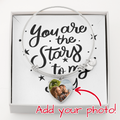 Personalised Photo Heart Bangle Bracelet | Gift for Her