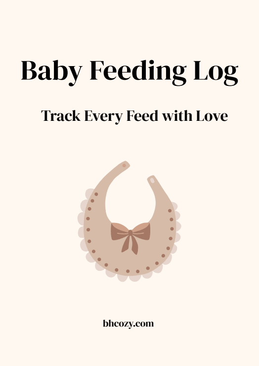 Baby Feeding Log - Cream Edition - BH Comfy Cozy
