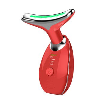 Beauty Facial Massager, 7 Color Wavy Acne Beauty Microcurrent Facial Device Skin Firming for Face Neck Beauty Device, - BH Comfy Cozy