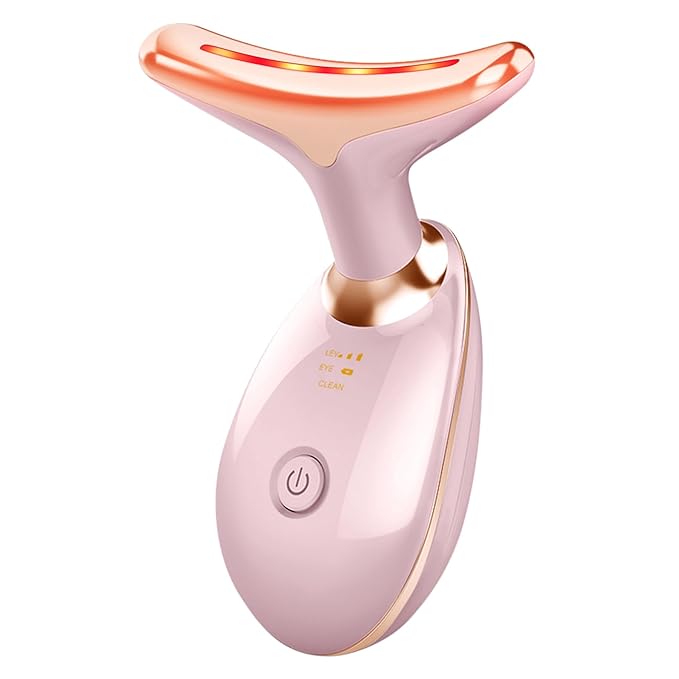 Beauty Facial Massager, 7 Color Wavy Acne Beauty Microcurrent Facial Device Skin Firming for Face Neck Beauty Device, - BH Comfy Cozy