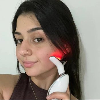 Beauty Facial Massager, 7 Color Wavy Acne Beauty Microcurrent Facial Device Skin Firming for Face Neck Beauty Device, - BH Comfy Cozy
