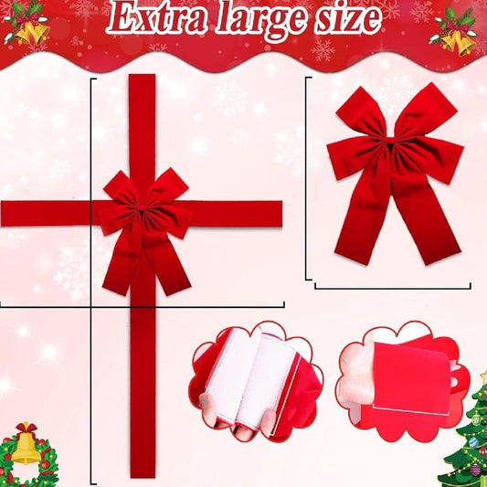 Christmas Door Hanging Bow Ribbon - BH Comfy Cozy