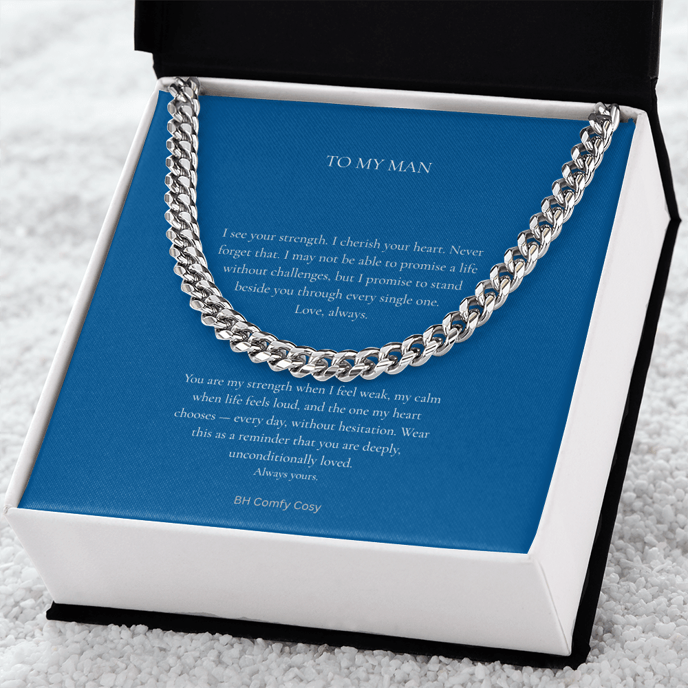 Cuban Link Chain Necklace | Luxury Gift for Him & Her - BH Comfy Cozy