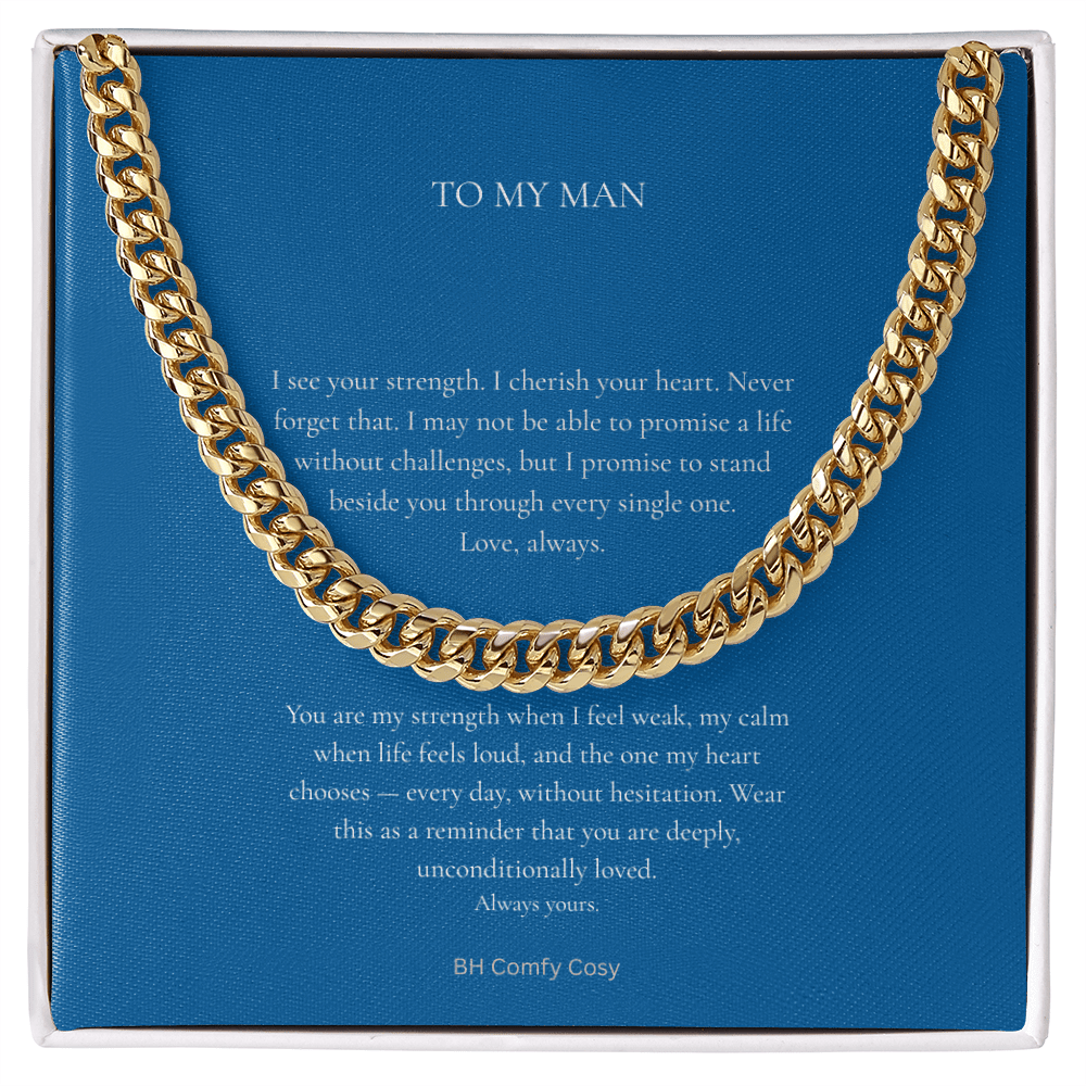 Cuban Link Chain Necklace | Luxury Gift for Him & Her - BH Comfy Cozy