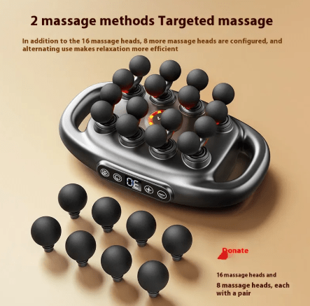 Deep Tissue Muscle Massage Gun, 8/16 Heads - BH Comfy Cozy