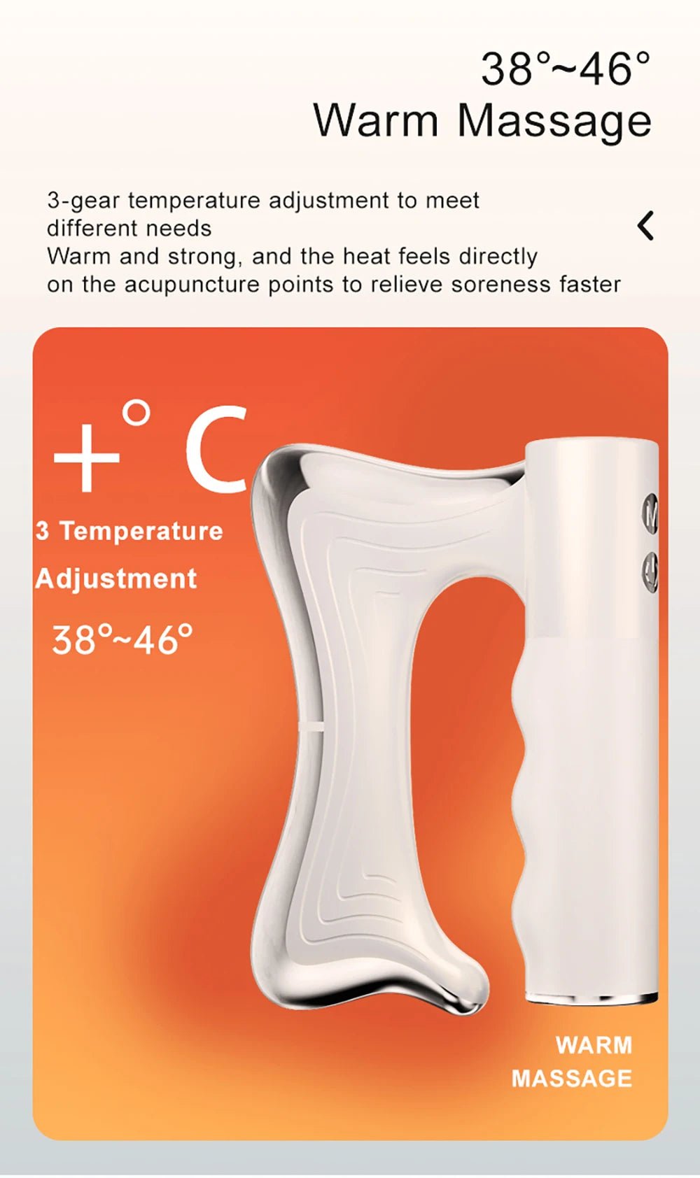 Electric Deep Tissue Massage Blade – Heated Fascia Relaxation Tool - BH Comfy Cozy