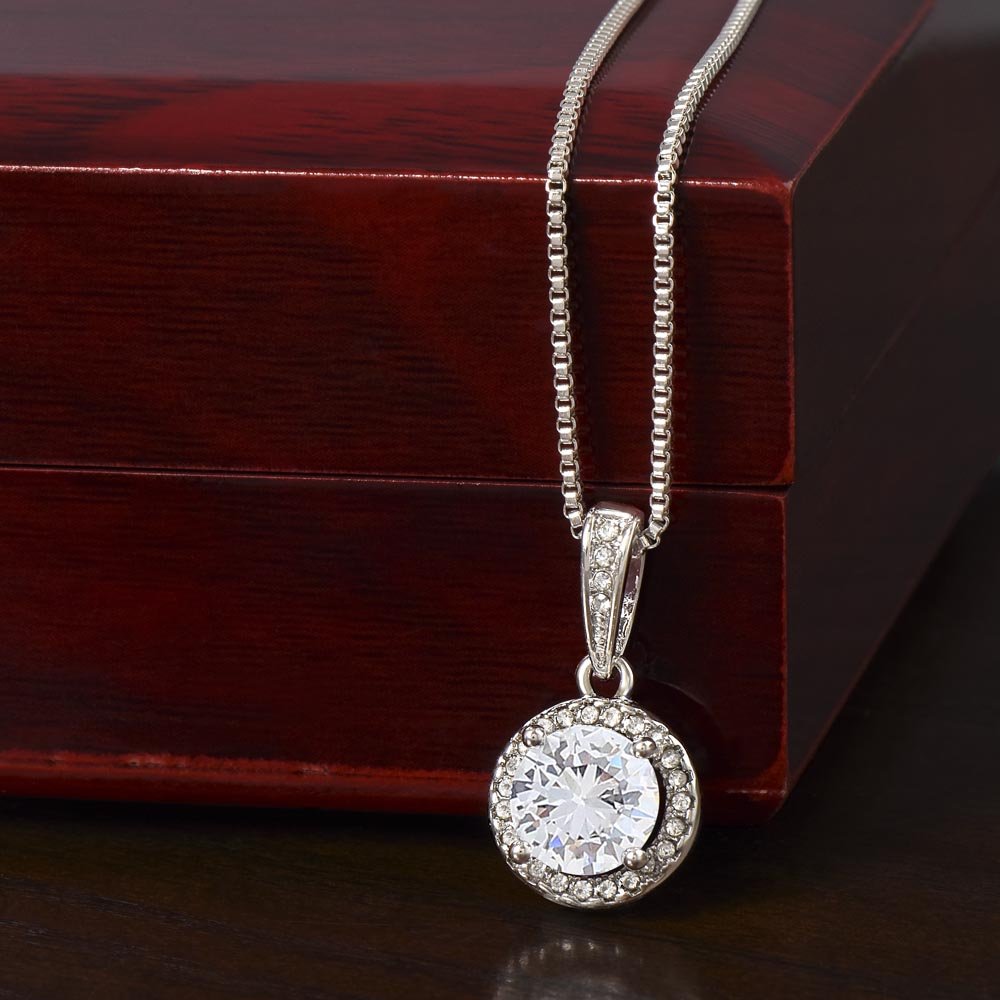 Eternal Hope Diamond Halo Necklace | Luxury Gift for Her - BH Comfy Cozy