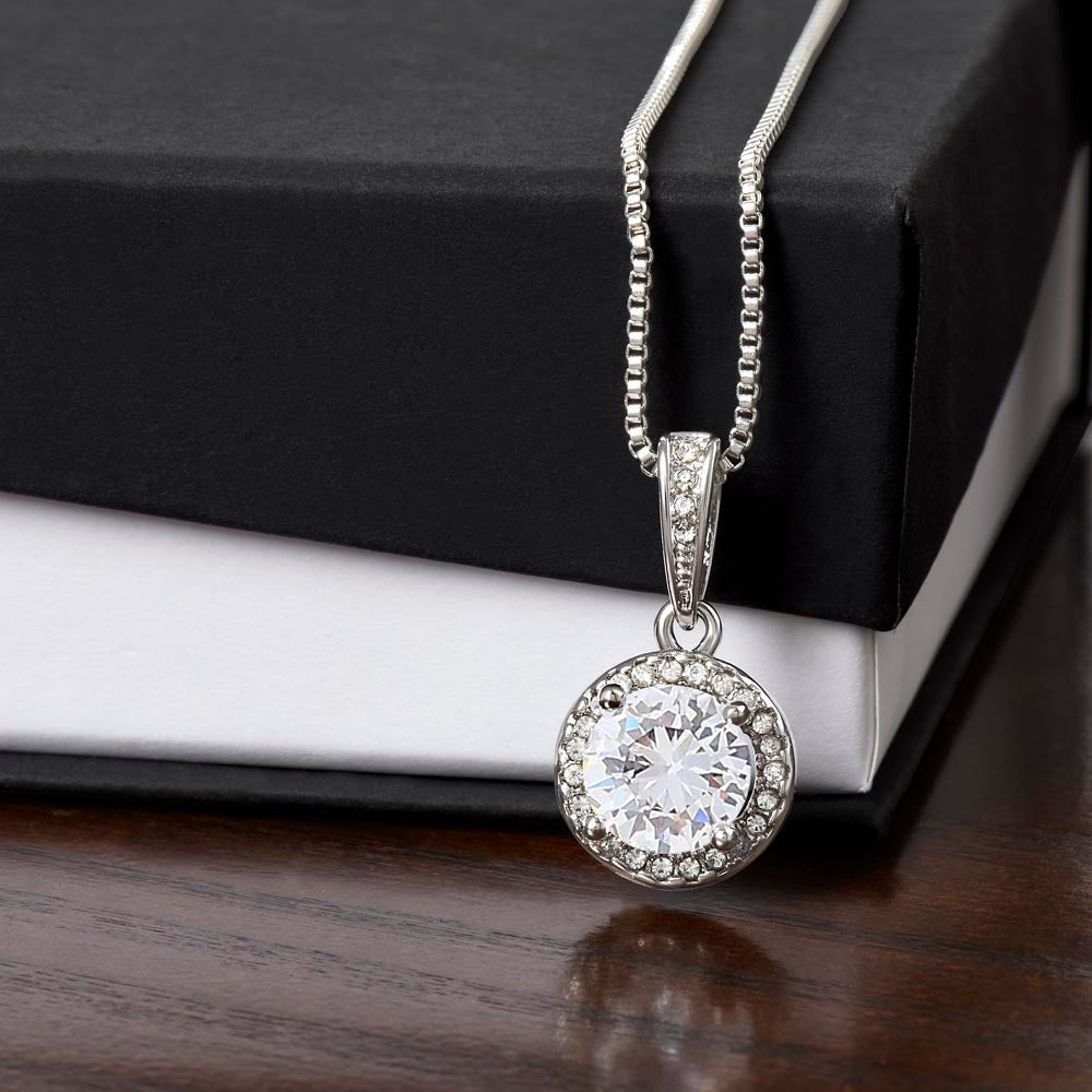 Eternal Hope Diamond Halo Necklace | Luxury Gift for Her - BH Comfy Cozy