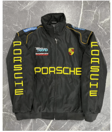 F1 Racing Jacket - Vintage Style Embroidered Outerwear - BH Comfy Cozy