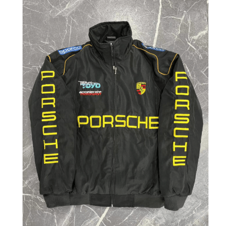 F1 Racing Jacket - Vintage Style Embroidered Outerwear - BH Comfy Cozy
