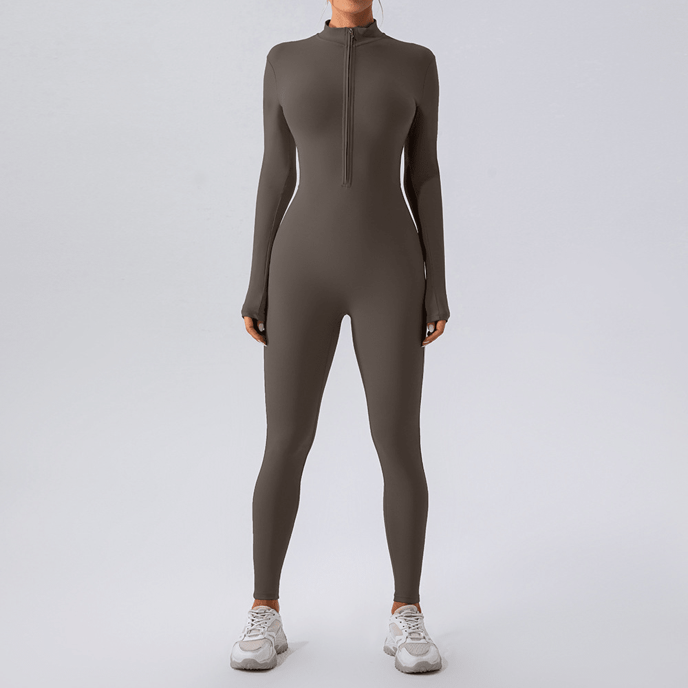Fleece-Lined Yoga Jumpsuit - BH Comfy Cozy