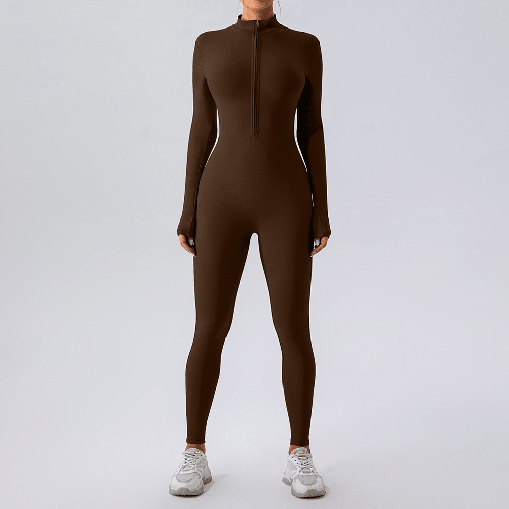 Fleece-Lined Yoga Jumpsuit - BH Comfy Cozy