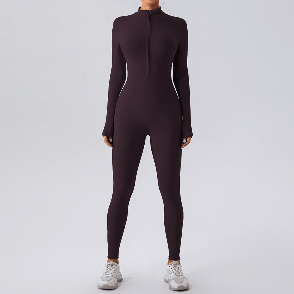 Fleece-Lined Yoga Jumpsuit - BH Comfy Cozy
