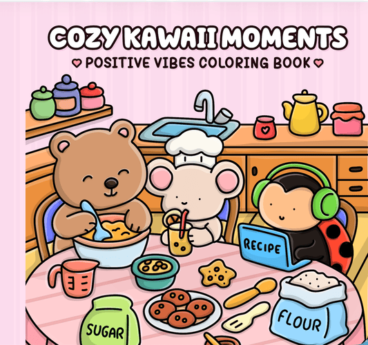 Free Sample — Cozy Kawaii Coloring Book 🎨 - BH Comfy Cozy