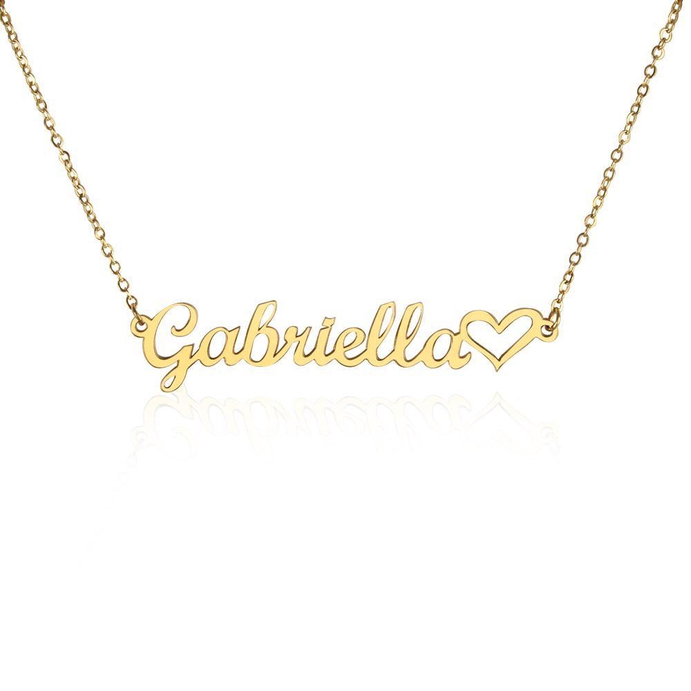 Heart Name Necklace | Personalised Gift for Her - BH Comfy Cozy