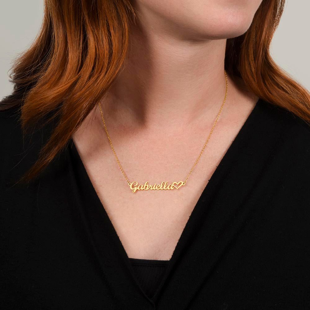 Heart Name Necklace | Personalised Gift for Her - BH Comfy Cozy