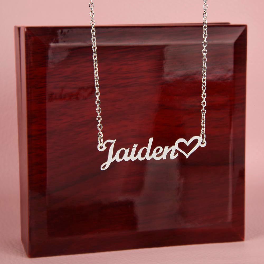 Heart Name Necklace | Personalised Gift for Her - BH Comfy Cozy