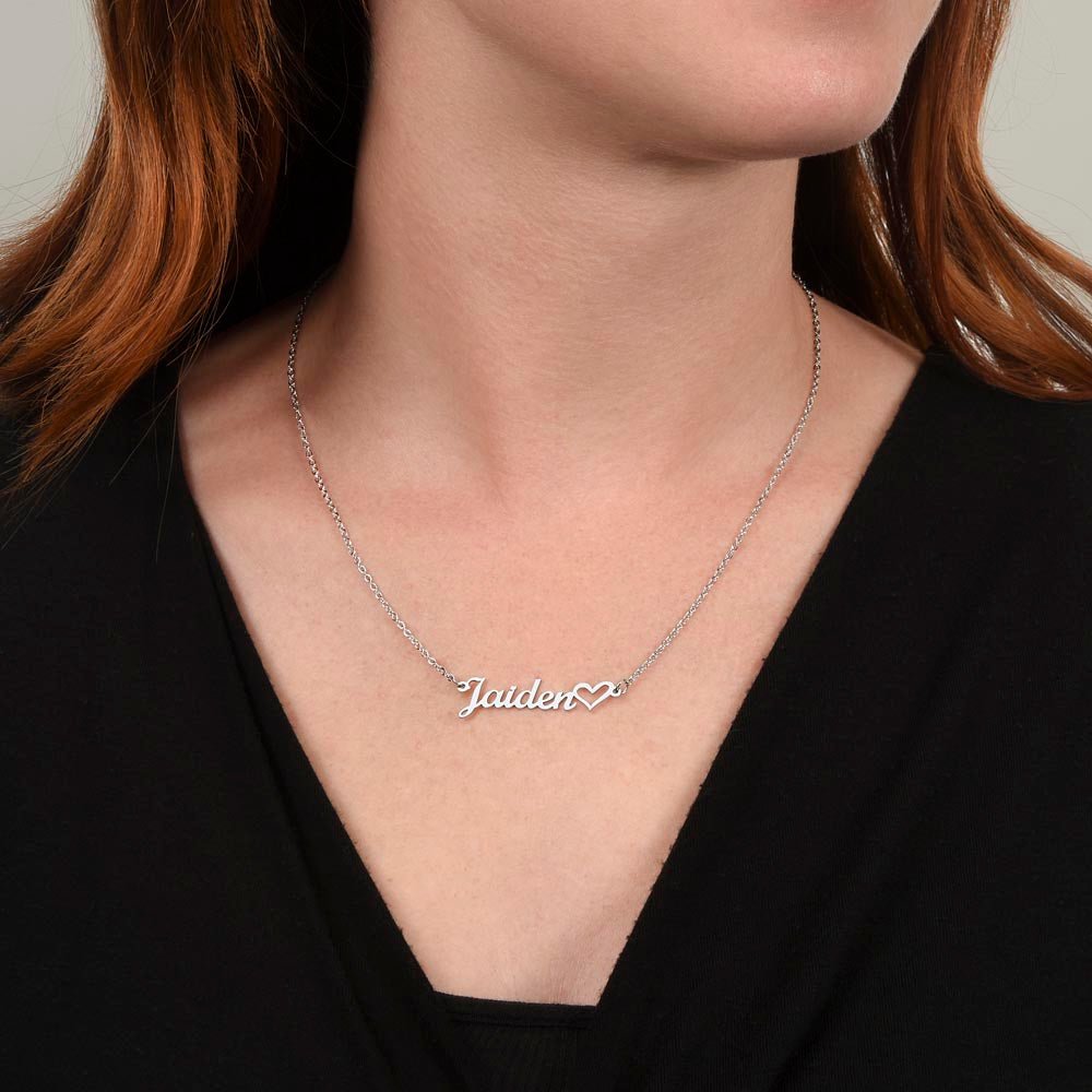 Heart Name Necklace | Personalised Gift for Her - BH Comfy Cozy