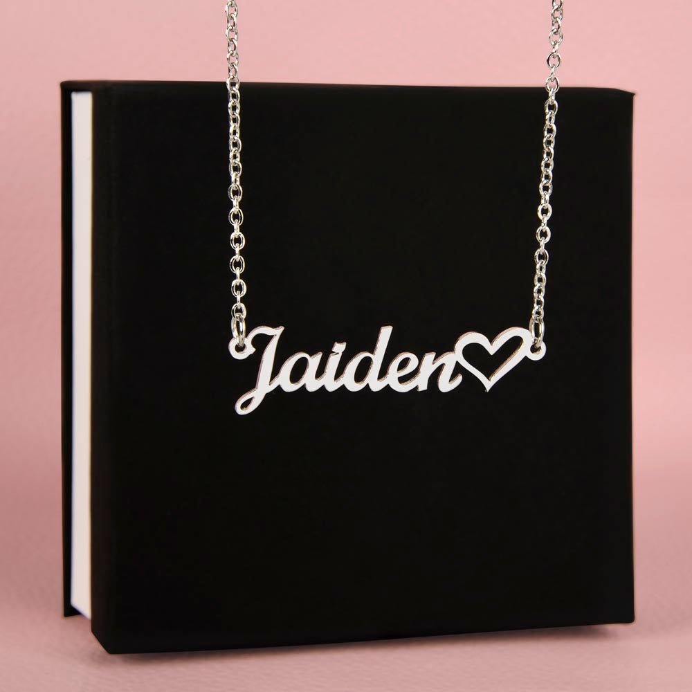Heart Name Necklace | Personalised Gift for Her - BH Comfy Cozy