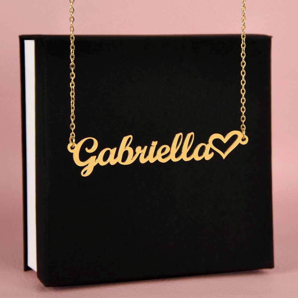 Heart Name Necklace | Personalised Gift for Her - BH Comfy Cozy