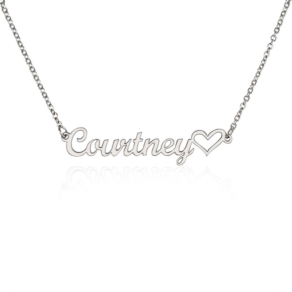 Heart Name Necklace | Personalised Gift for Her - BH Comfy Cozy