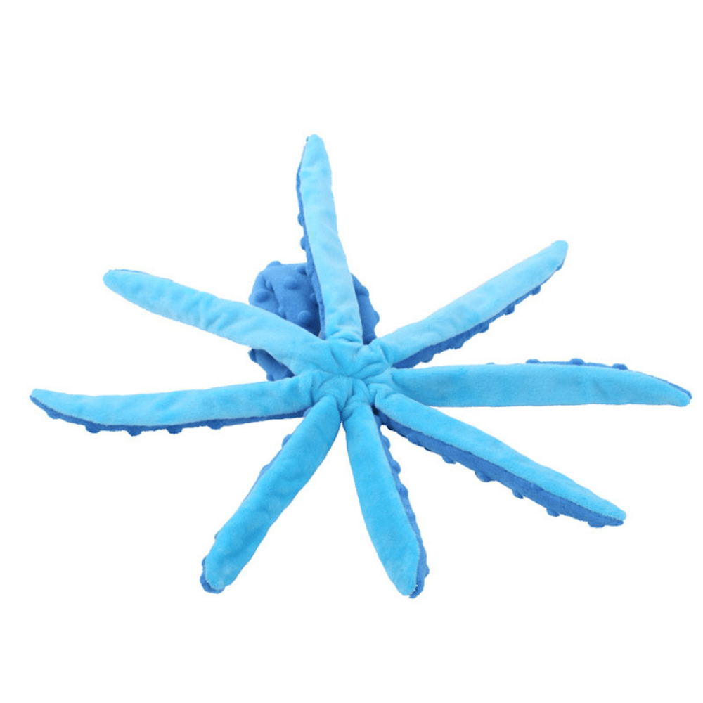 Interactive Bite-resistant Plush Octopus Pet Toy - BH Comfy Cozy