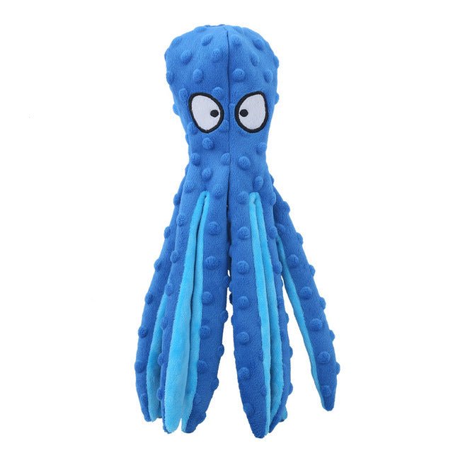 Interactive Bite-resistant Plush Octopus Pet Toy - BH Comfy Cozy