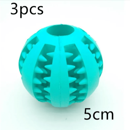 Interactive Rubber Slow Feeder Dog Ball - BH Comfy Cozy