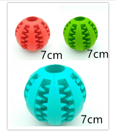 Interactive Rubber Slow Feeder Dog Ball - BH Comfy Cozy