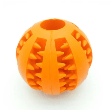 Interactive Rubber Slow Feeder Dog Ball - BH Comfy Cozy