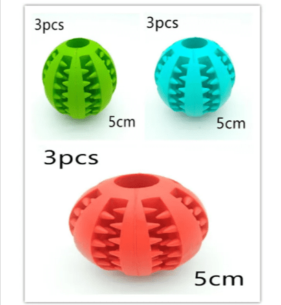 Interactive Rubber Slow Feeder Dog Ball - BH Comfy Cozy