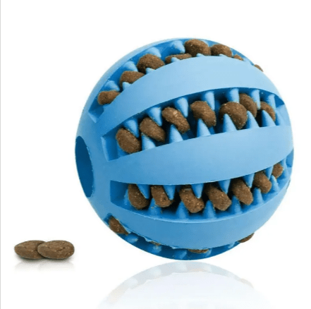 Interactive Rubber Slow Feeder Dog Ball - BH Comfy Cozy