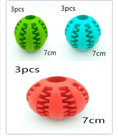 Interactive Rubber Slow Feeder Dog Ball - BH Comfy Cozy