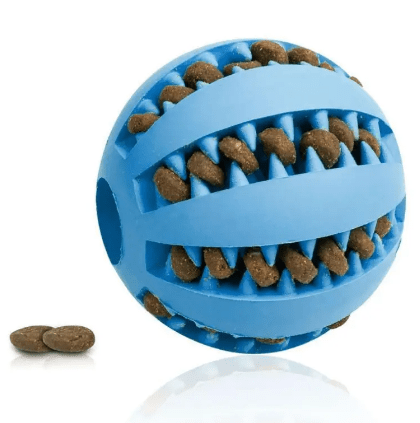 Interactive Rubber Slow Feeder Dog Ball - BH Comfy Cozy