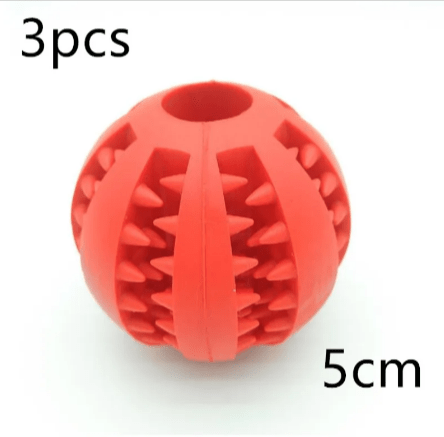 Interactive Rubber Slow Feeder Dog Ball - BH Comfy Cozy