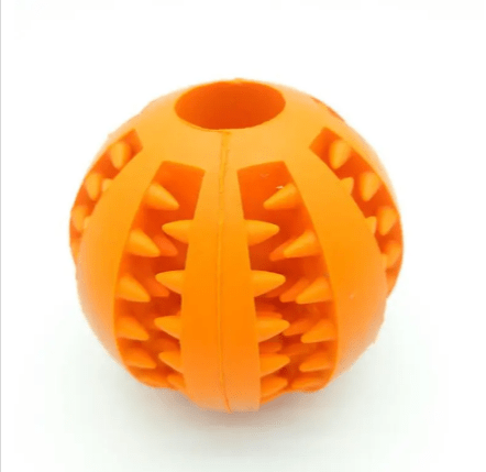 Interactive Rubber Slow Feeder Dog Ball - BH Comfy Cozy