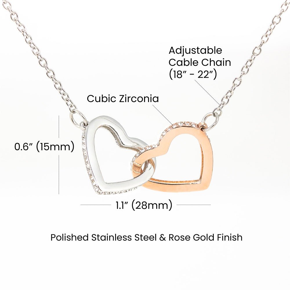 Interlocking Hearts Necklace | Luxury Gift for Her - BH Comfy Cozy