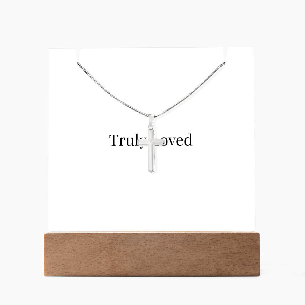 Keepsake Acrylic Bundle | Cross Necklace & LED Display | Luxury Gift for Her - BH Comfy Cozy