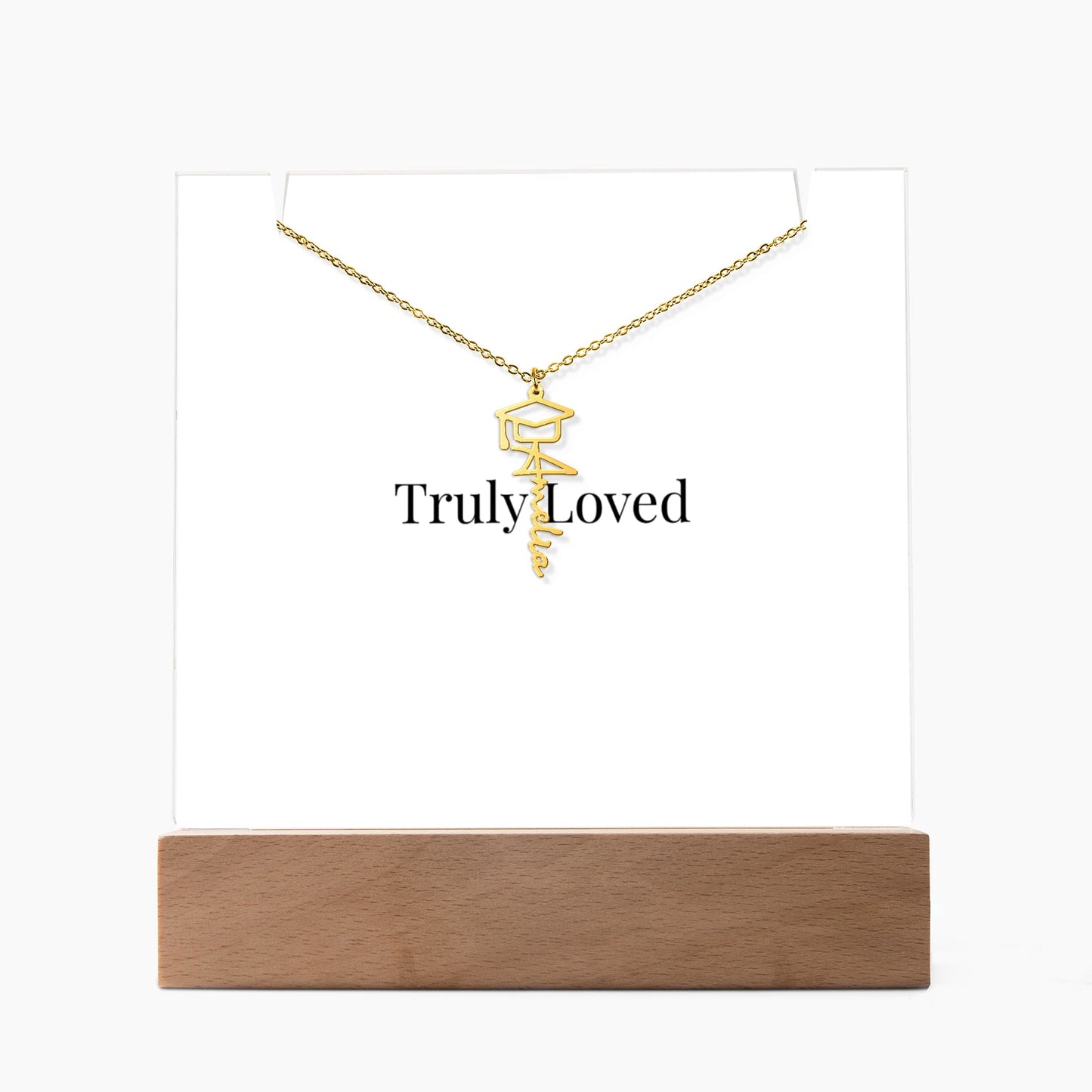 Keepsake Acrylic & Personalised Graduation Necklace | Luxury Gift for Her - BH Comfy Cozy